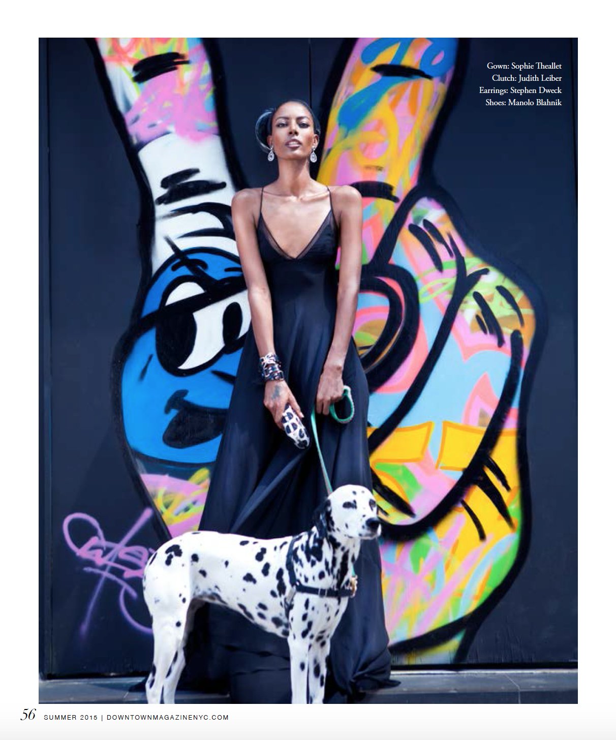 Maya Samuelson in Downtown Magazine NYC wearing Sophie Theallet