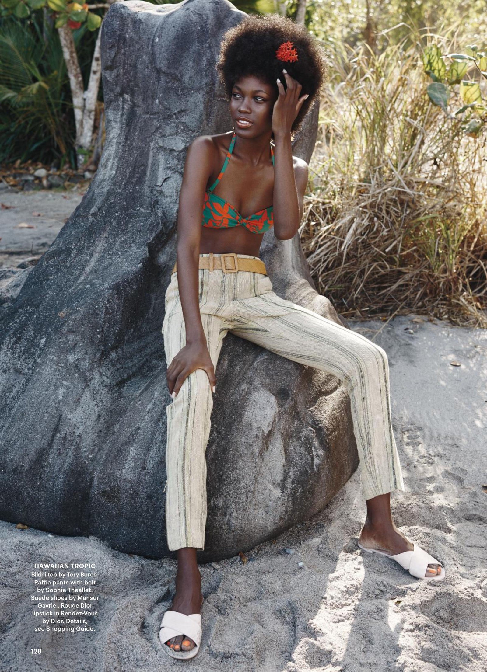 Kai Newman photographed by Benny Horne for Allure wearing Sophie Theallet