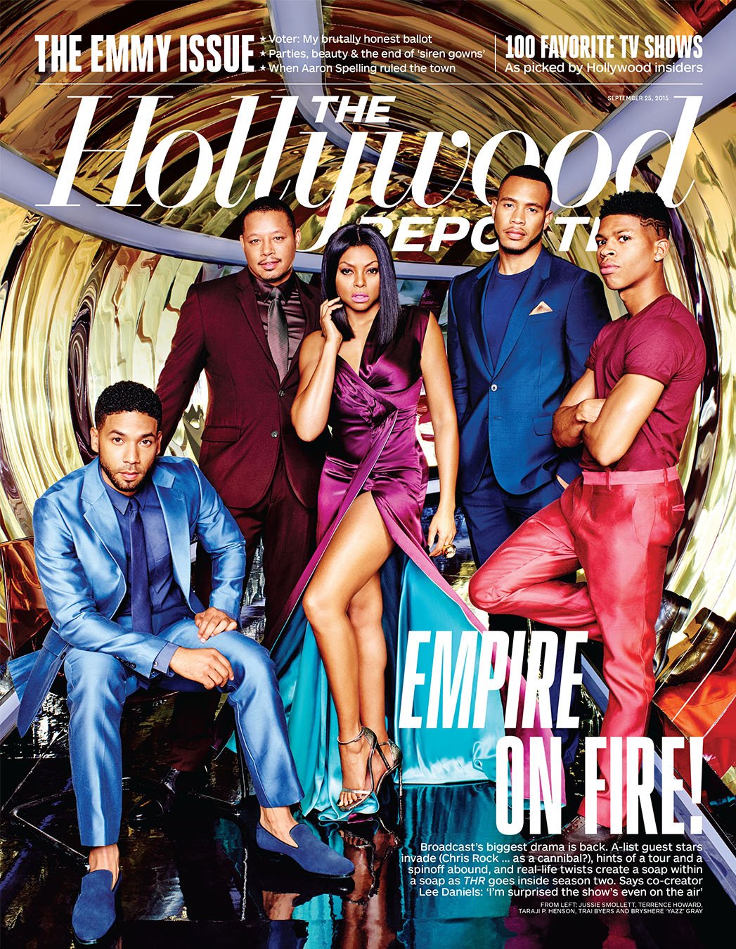 Taraji P. Henson on the cover of The Hollywood Reporter wearing Sophie Theallet